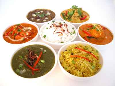  [photo of curry dishes] 